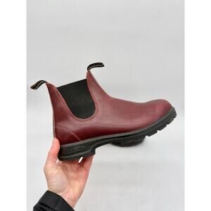 Blundstone Classic Red/Shiraz Leather Pull-On Chelsea Boots Women's Size 10